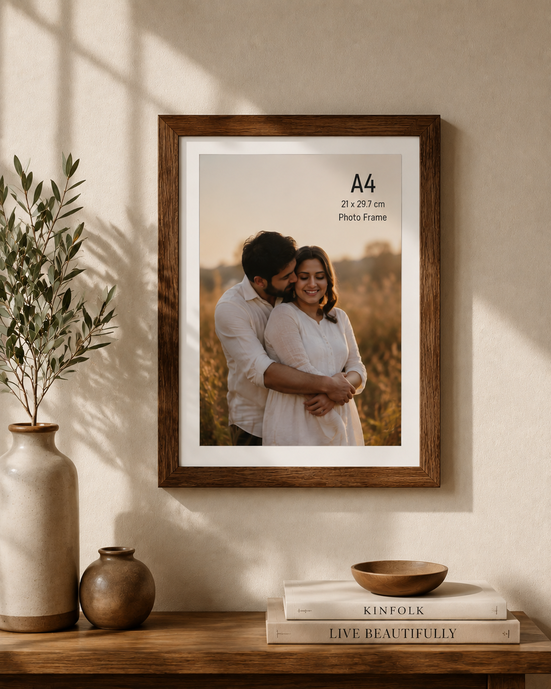 A4 Frame — Brown